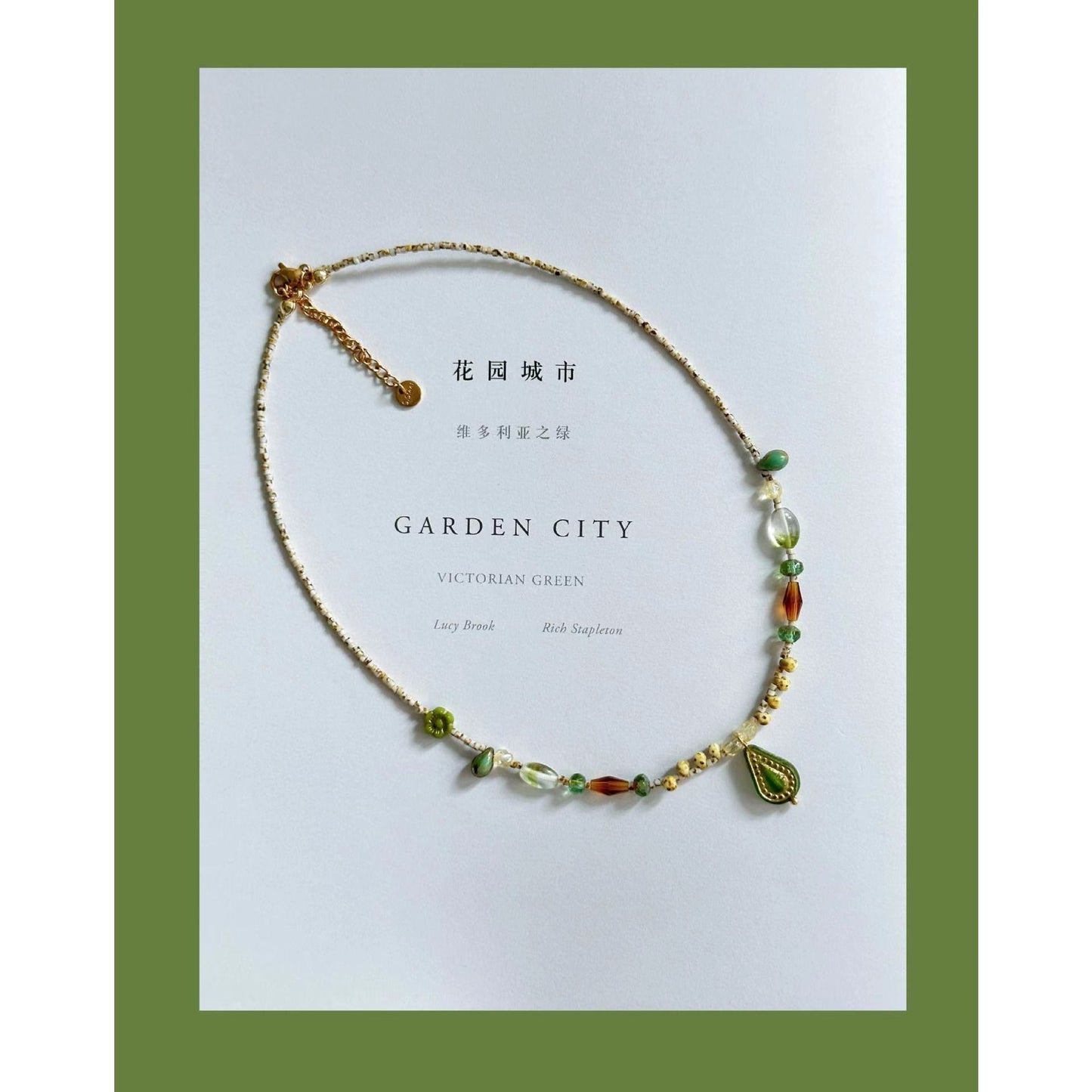 Luxury style jewelry, beaded, necklace, green, for everyone