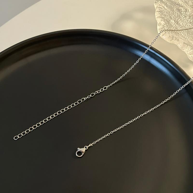 Luxury jewelry, zircon alloy, necklace, blue, for everyone