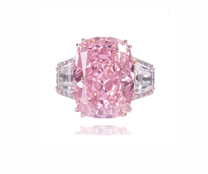 Luxury jewelry, zircon alloy, rings, pink, for everyone