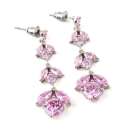 Classical luxury jewelry, zircon alloy, earrings, for everyone