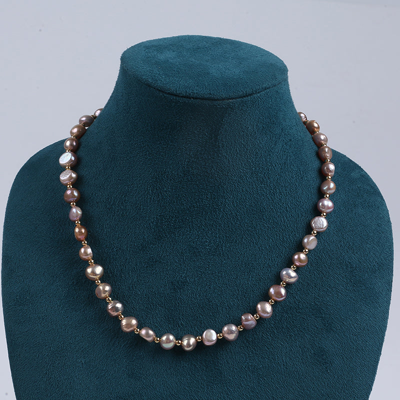 Luxury style Court style, pearls, white, necklace, for everyone