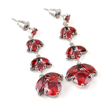 Classical luxury jewelry, zircon alloy, earrings, for everyone