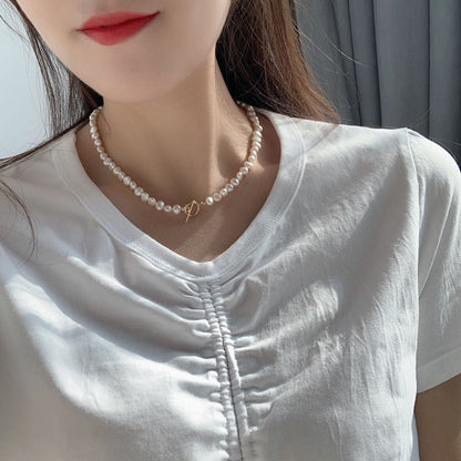 Luxury style Court style, pearls, white, necklace, for everyone