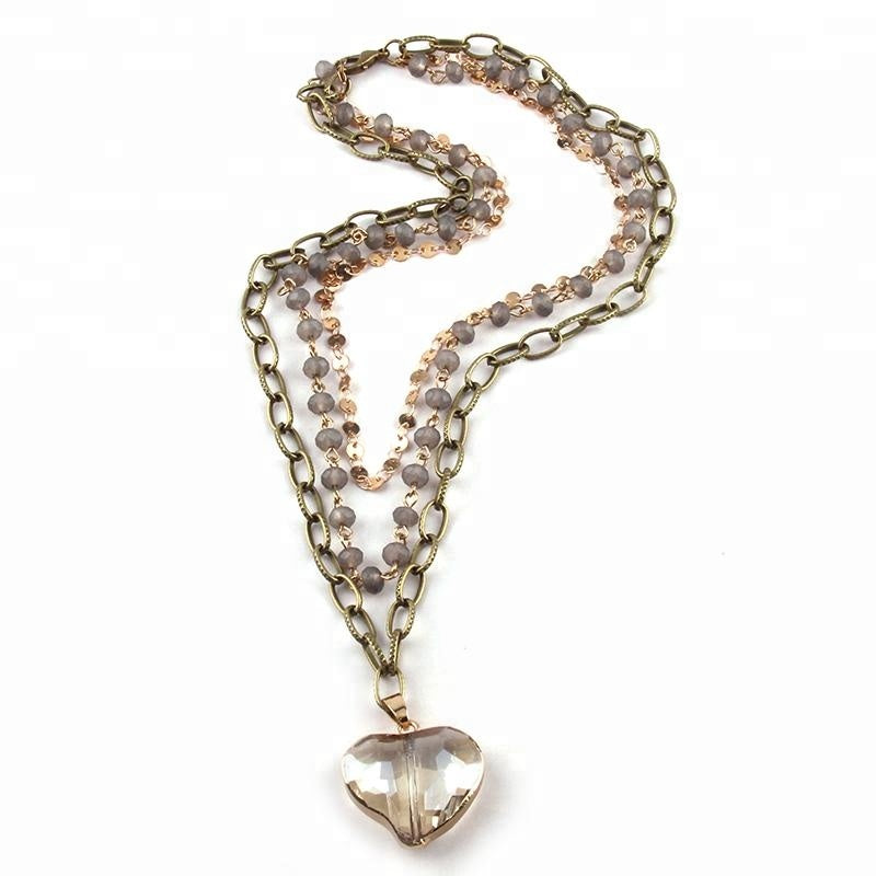 Luxury jewelry, alloy, necklace, grey, for everyone