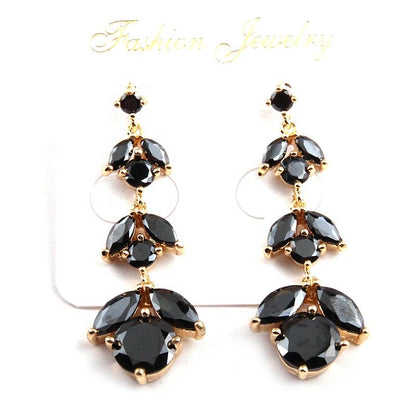 Classical luxury jewelry, zircon alloy, earrings, for everyone