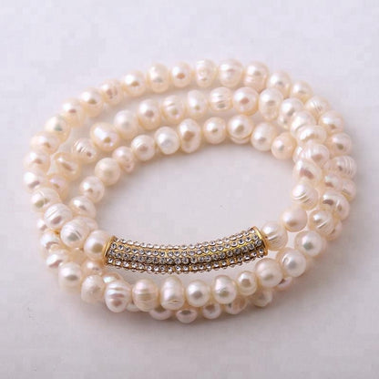 Luxury style Palace style, pearl, white, bracelet, for everyone