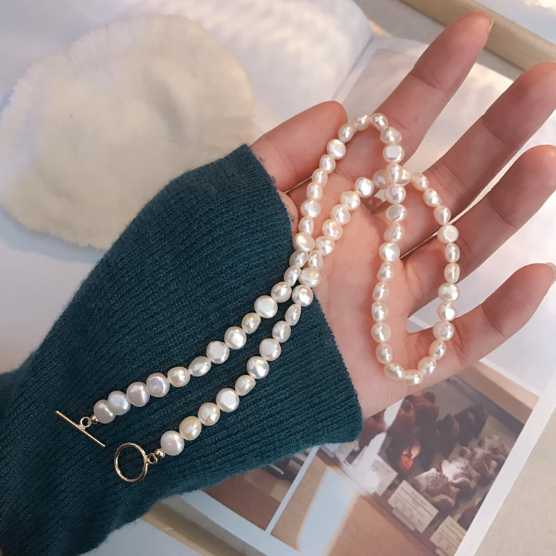 Luxury style Court style, pearls, white, necklace, for everyone