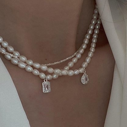 Luxury jewelry Royal Pearls, pearls, alloys, zircons, necklaces, for everyone