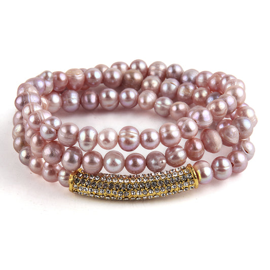 Luxury style Palace style, pearl, white, bracelet, for everyone