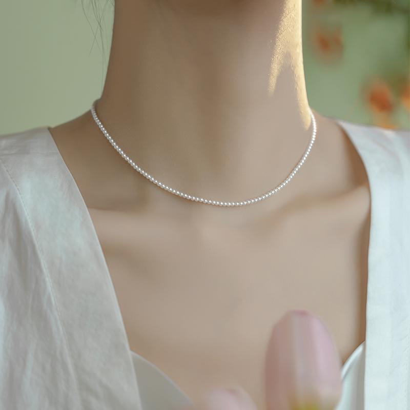 Luxury jewelry, pearls, necklaces, white, for everyone