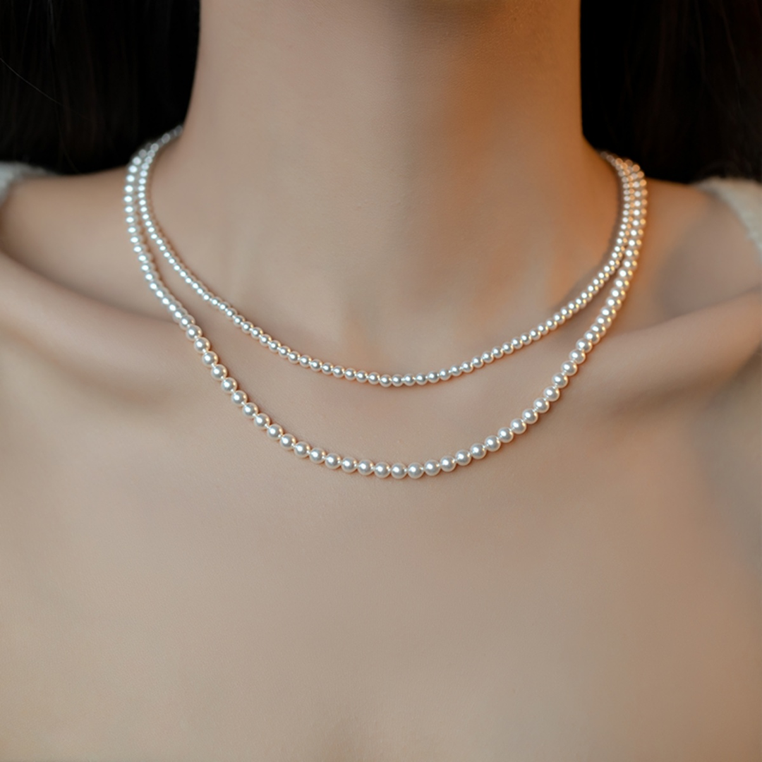 Luxury jewelry, pearls, necklaces, white, for everyone