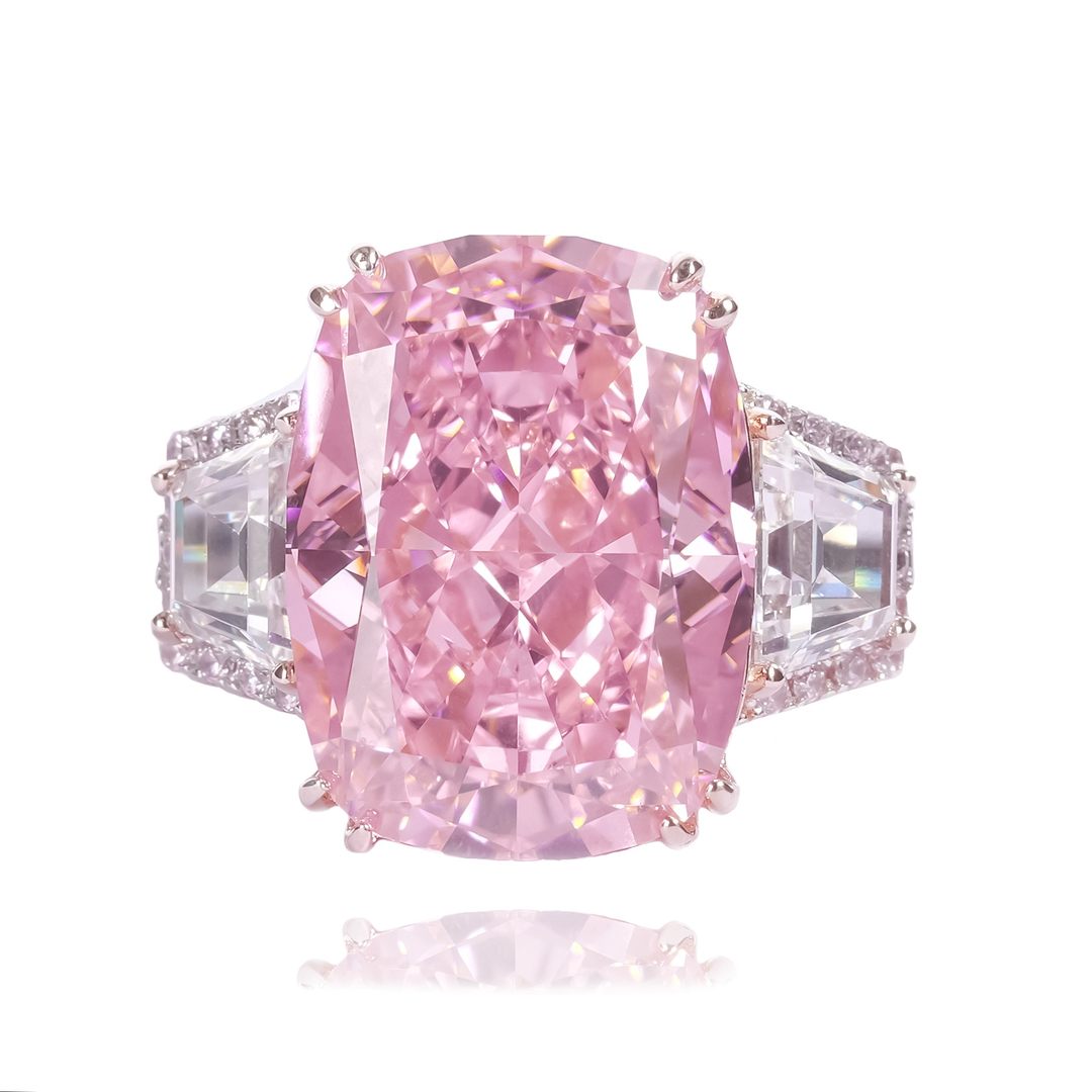 Luxury jewelry, zircon alloy, rings, pink, for everyone