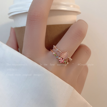 Luxury jewelry, alloy, love ring, pink, for everyone