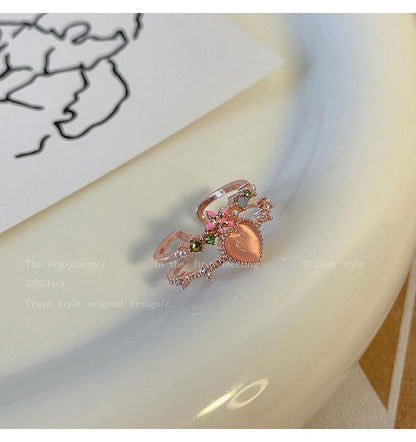 Luxury jewelry, alloy, love ring, pink, for everyone