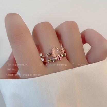 Luxury jewelry, alloy, love ring, pink, for everyone