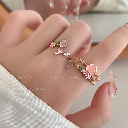 Luxury jewelry, alloy, love ring, pink, for everyone