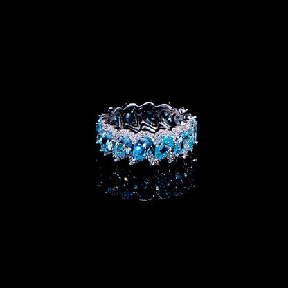 Luxury jewelry, silver alloy, rings, pink silver blue, for everyone